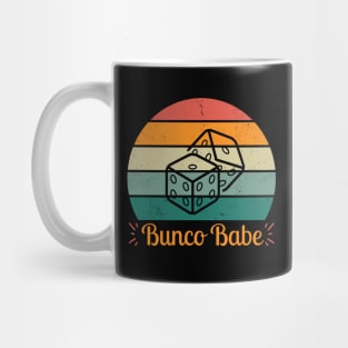 Bunco Babe Sunset Dice Mug